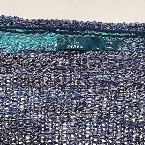 Prana Vignette Deep Balsam Blue Sweater Size L - Picture 13 of 14